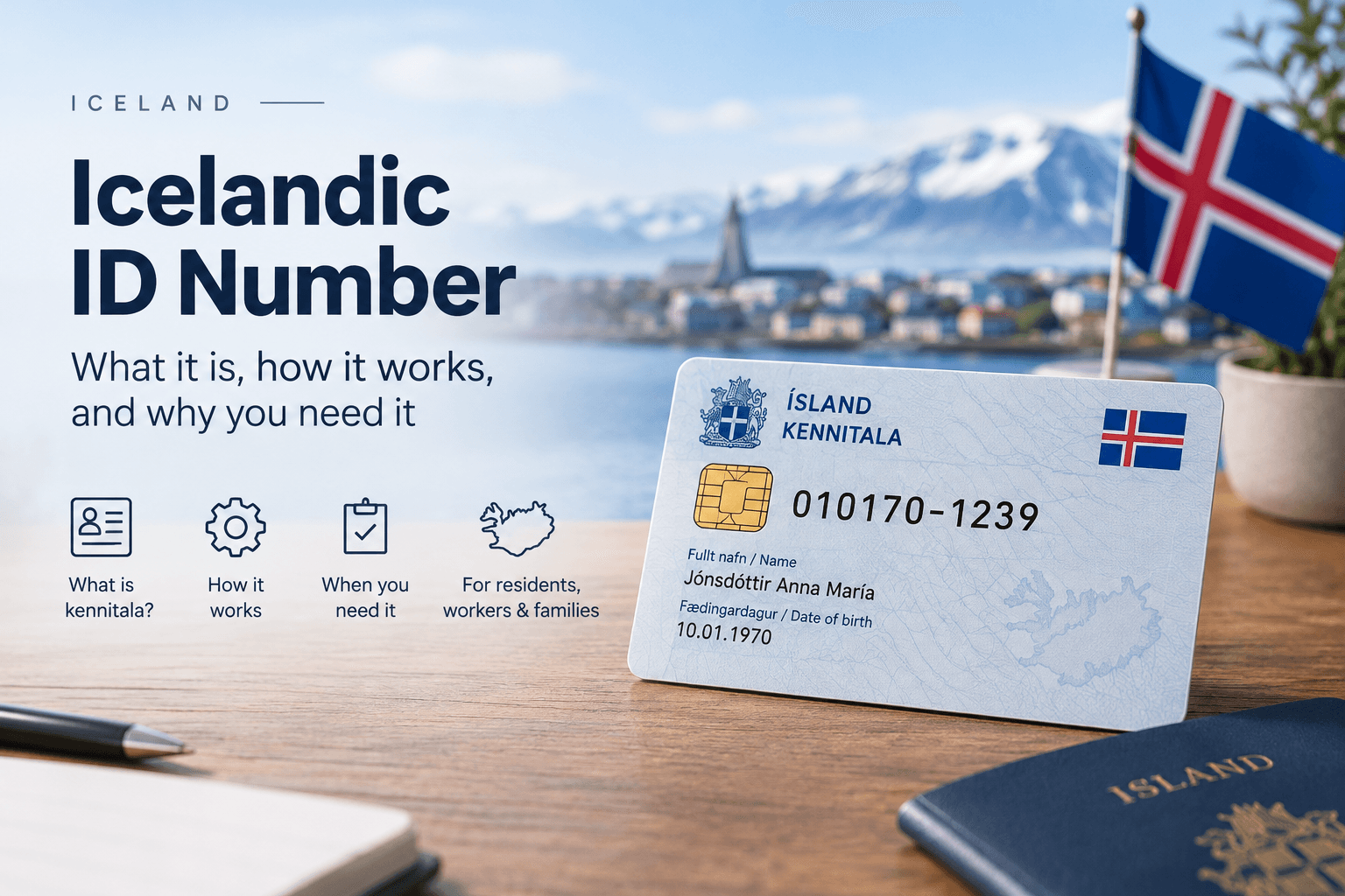 Hvað er kennitala á Íslandi? Notkun, umsókn og munurinn á kerfiskennitala
